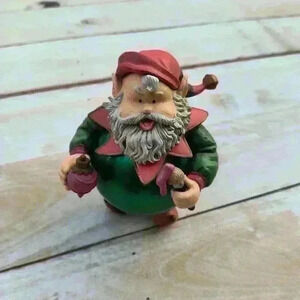Vintage 90s Matrix Collections Santa Elf Bauble Christmas Ornament With Box